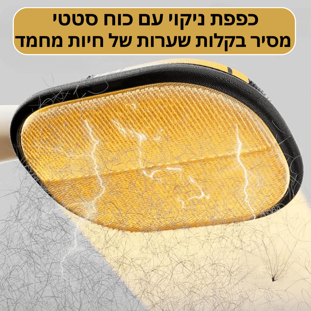 כפפה סטטית להסרת שיער של חיות מחמד-teso™